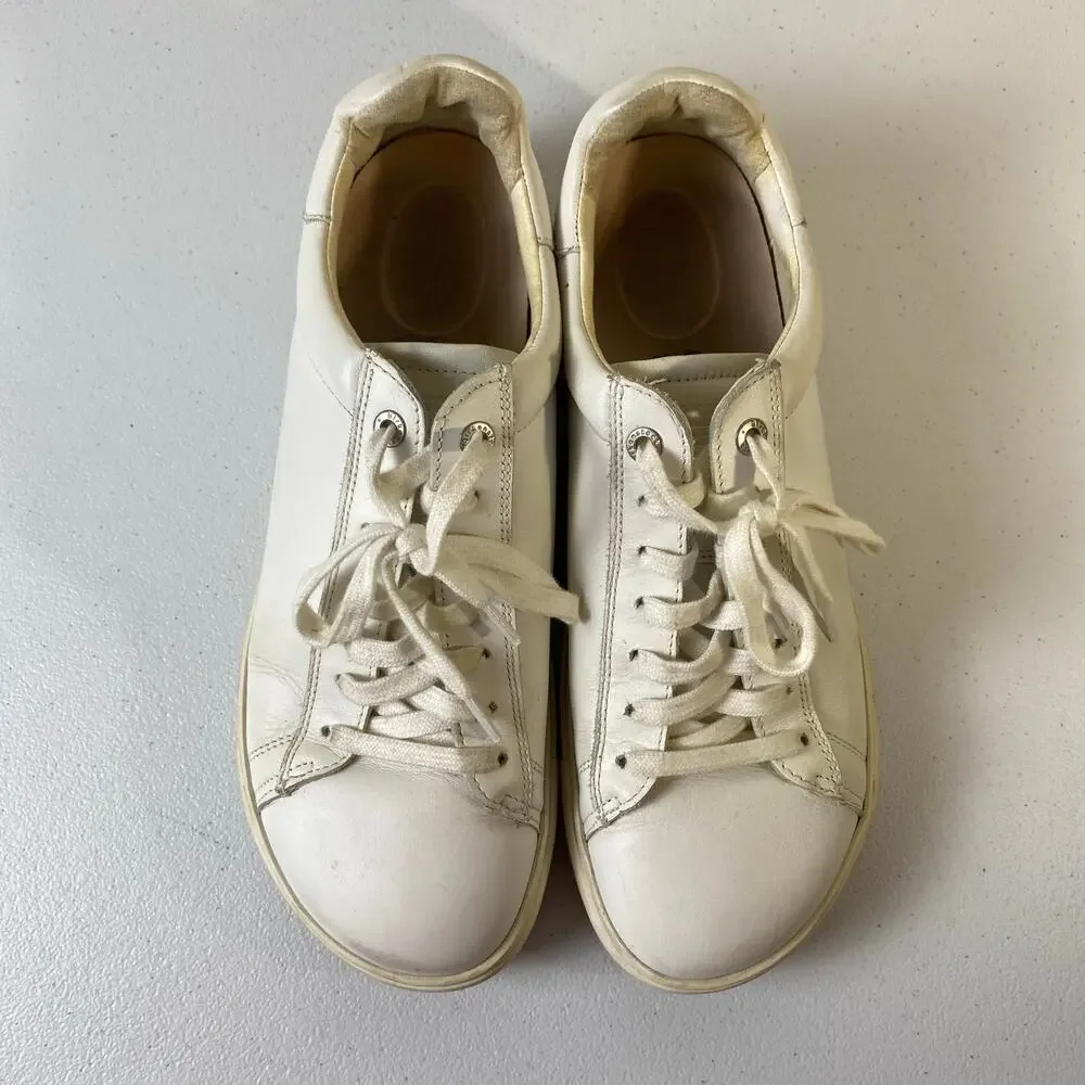 Birkenstock Bend Low Leather EU 40 / L9 M7 Unisex White Sneaker Comfort Neutral - Picture 6 of 16
